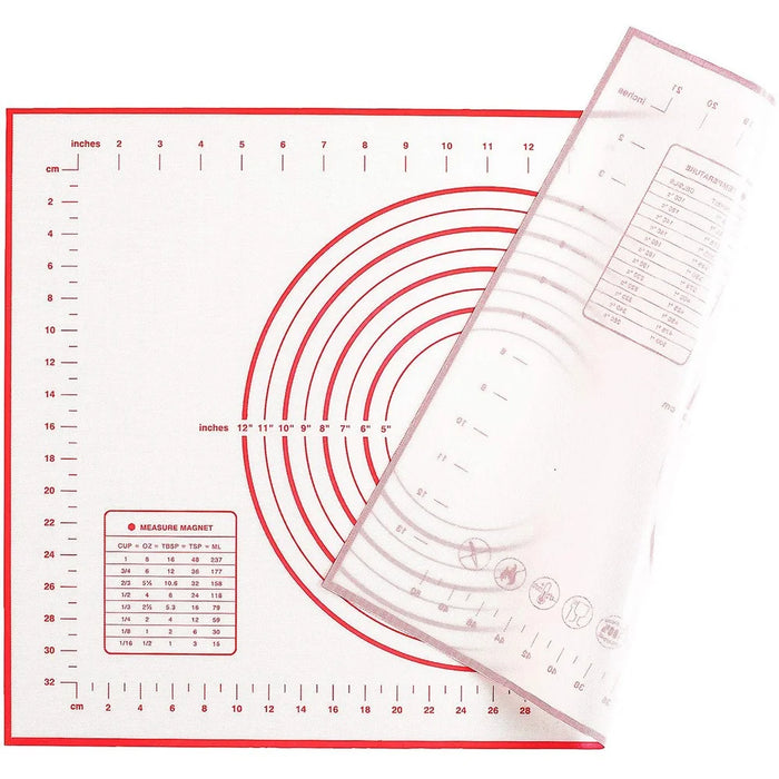 60cmx80cm Silicone Baking Mat Measurement Scale Knead Dough Kitchen Cake Pad (BPA-free, No FDA Certificate) - Black - 5