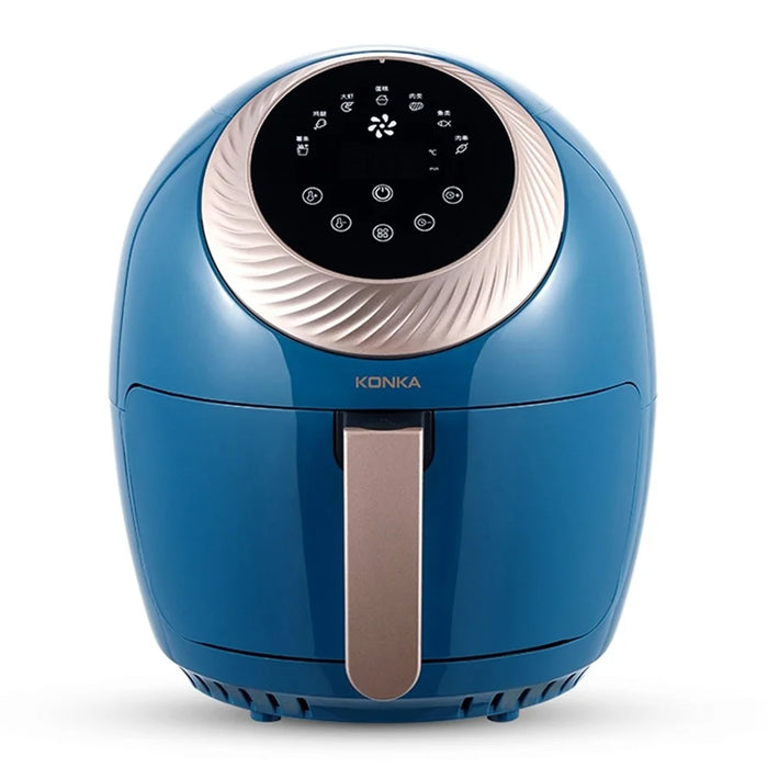 KONKA KGKZ-AS2 EU Plug 3.5L Smart Touch Control Electric Oven Healthy Oilless Air Fryer French Fries Maker (No FDA Certificate, BPA-Free) - Blue - 1