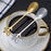 6PCS / Set Stainless Steel Leaf Shape Silver Dessert Spoons for Coffee Ice Cream Cake Teaspoon Set - Green - 3
