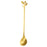 4PCS / Set 16.4 cm Stainless Steel Leaf Coffee Spoons Tableware Dessert Spoons for Stirring, Mixing, Stirring - Green  /  Gold - 2