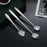 2-Piece Set Mixing Spoon 12.5cm Stainless Steel Sakura Coffee Spoon (without FDA Certificate) - Silver - 3