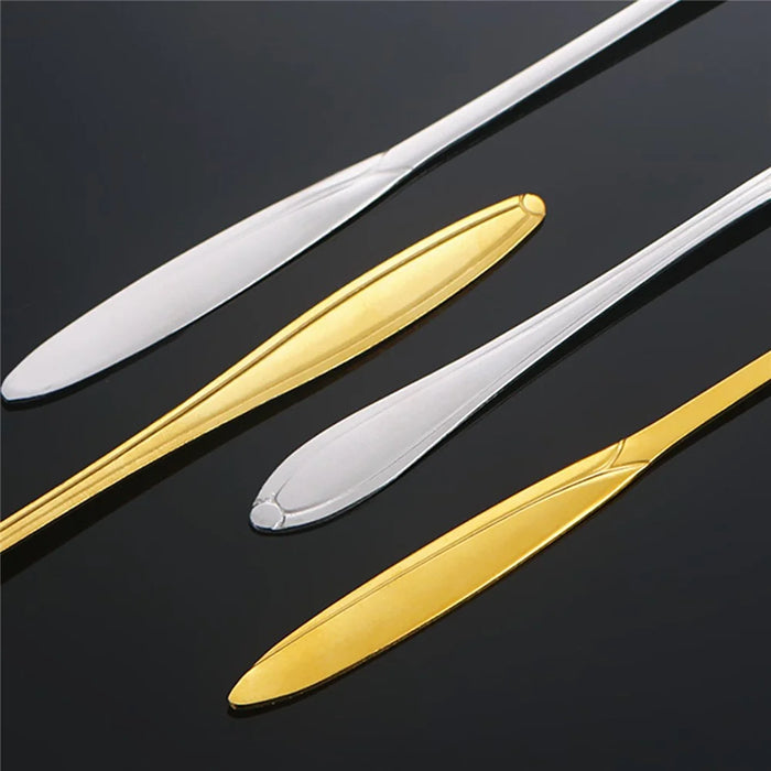 2-Piece Set Mixing Spoon 12.5cm Stainless Steel Sakura Coffee Spoon (without FDA Certificate) - Silver - 4