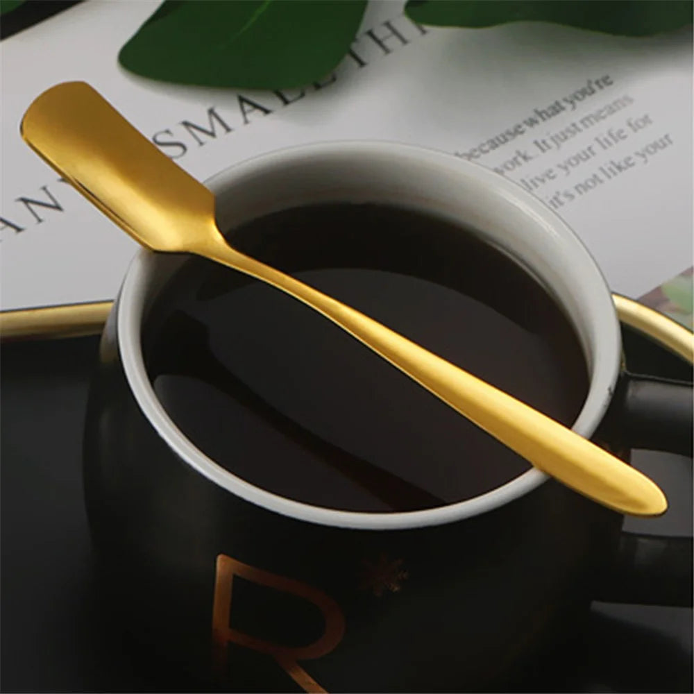 5Pcs / Set Stainless Steel Fork Ice Cream Spoon Kitchen Utensils (BPA Free, No FDA) - Two-Prong Fork - 5