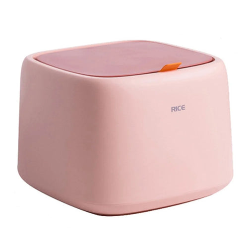 Household Food Storage Bucket Rice Storage Container Moisture-proof Cat Dog Food Storage Bucket (No FDA Certificate, BPA-free) - Pink - 1