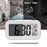Battery Powered Digital LED Backlight Alarm Clock with Date Temperature Display - Black - 2