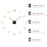 Acrylic 3D Illuminated Quartz Wall Clock Large Sticker Home Office DIY Decoration, 37inch - 6