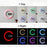 TS-S24 Creative LED Mirror Hollow Wall Clock with Alarm Temperature Ring Light Multi-color Switch - 5