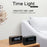 Y1 Creative Book-shaped Light Clock Time Display USB Rechargeable Smart Clock - Black - 3