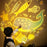 TW-L47 Portable Night Light Alarm Clock Romantic Projector Night Light for Kid Bedroom Home - Yellow - 3