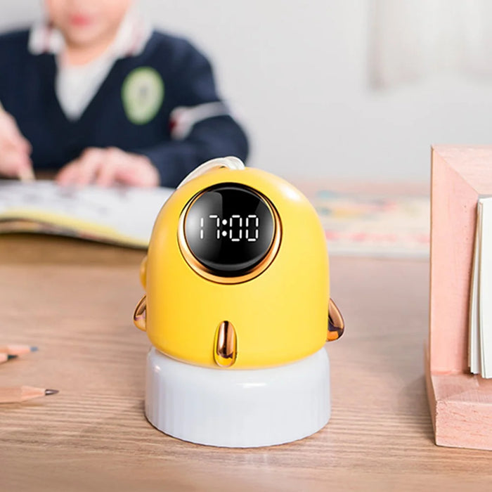 TW-L47 Portable Night Light Alarm Clock Romantic Projector Night Light for Kid Bedroom Home - Yellow - 4
