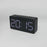 Mirror Digital Clock Snooze Bedside Alarm Clock with LED Display 12/24H Dual Format Clock (without Battery) - Black - 2