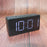 Mirror Digital Clock Snooze Bedside Alarm Clock with LED Display 12/24H Dual Format Clock (without Battery) - Black - 3
