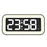 FY302 Digital Alarm Clock  Voice Control Time Display LED Light Makeup Mirror for Office Home - Black - 2