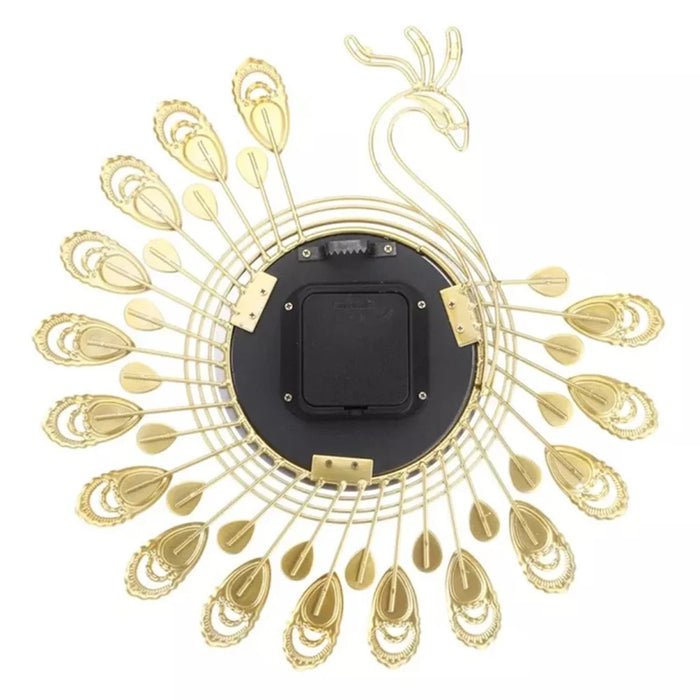 JT18116 60X60cm Creative 3D Peacock Wall Clock for Home Decoration and Living Room Decoration Handicraft Decoration Clock - 2