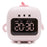 C3 Kid's Alarm Clock Digital Cute Bedside Clock Countdown Function Children's Sleep Trainer Snooze Traning Tool for Boys and Girls - Pink - 1