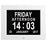 DDC-8009 8 inch Digital Display Alarm Clock 8 Groups Alarm Desktop Clock Machine Auto Adjust Brightness Elderly Alarm Clock - White/US Plug - 1