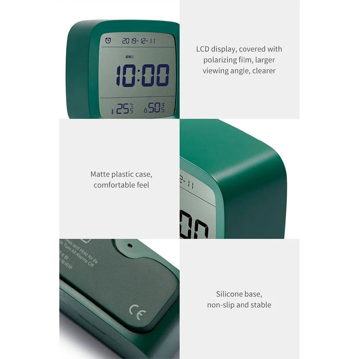 XIAOMI YOUPIN QingPing Bluetooth-compatible Temperature Humidity Detection Alarm Clock with Adjustable Backlit (Chinese Version) - Green - 5