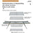 Foldable Camping Picnic BBQ Stove Stainless Steel Charcoal Burning Barbecue Stove (No FDA, BPA-Free) - 2