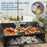 Griddle Spatula Holder 20cm Stainless Steel Barbecue Tool Hold Rack Picnic Accessories, Size M - 6