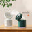 D27 2nd Gen Foldable Desktop Humidifier Cooling Fan Water Spray Mist Air Cooler for Office Home - Green - 2