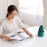 D27 2nd Gen Foldable Desktop Humidifier Cooling Fan Water Spray Mist Air Cooler for Office Home - Green - 7