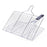 Outdoor Barbecue Grill Basket Fish Fillet Vegetable BBQ Rack with Removable Handle (No FDA Certificate) - 1