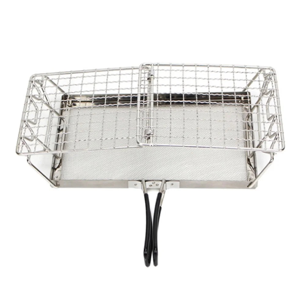 Outdoor Camping Stainless Steel Bread Rack Folding Portable BBQ Grill Rack (No FDA, BPA-Free) - 5