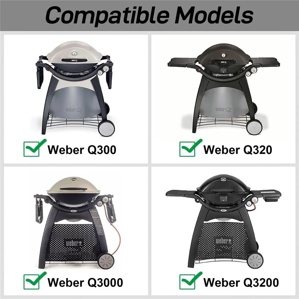 65032 Grill Burner Tube for Weber Q3200 / 3000 / 320 / 300 Stainless Steel Burner Pipe Spare Part - 6
