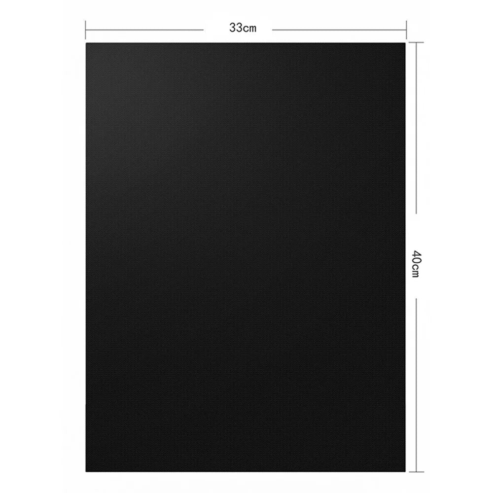 2PCS Non-Stick BBQ Grill Mats Easy to Clean Works on Electric Grill Gas Charcoal Barbecue (BPA-Free, FDA Certified), Black - 6