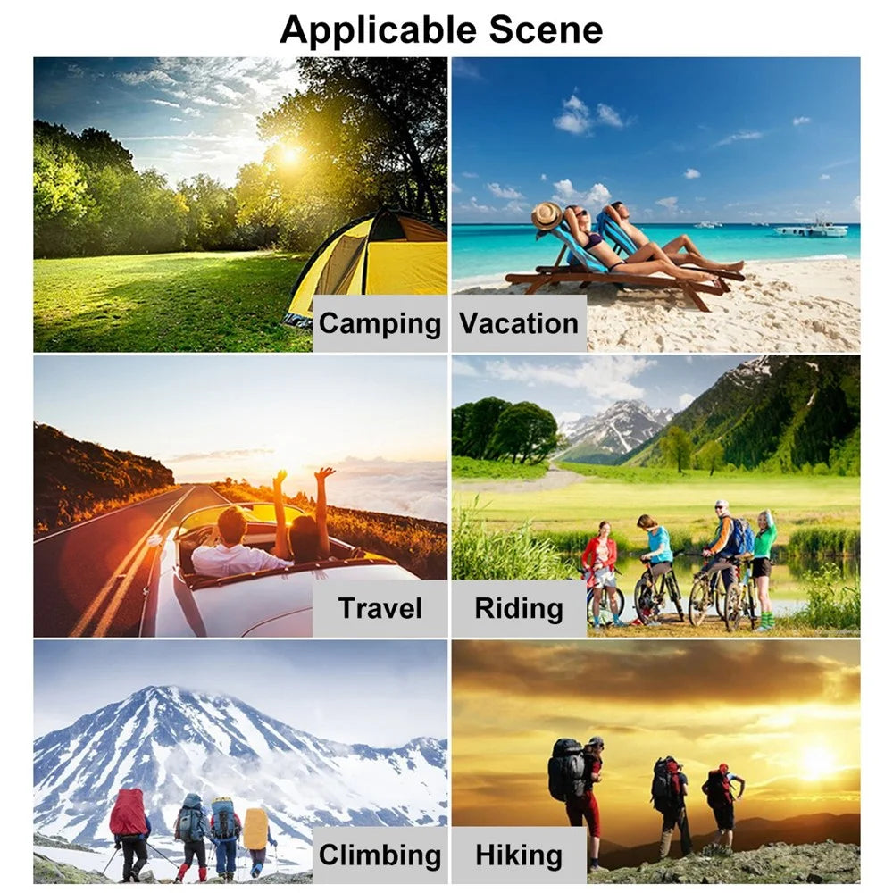 HAWEEL HWL2714 Small Size 14W 4-Panels Foldable Solar Panel Charger USB Port Portable Waterproof Solar Charger - 7