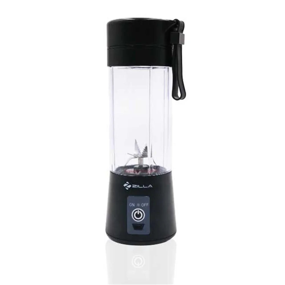 Portable Blender Mini Juicer Cup 380ml Fruit Mixing Machine USB Rechargeable Juicer Cup - Black - 1