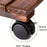 25x25cm Square Flower Pot Tray with Wheels Thickened Wooden Roller Base - 2