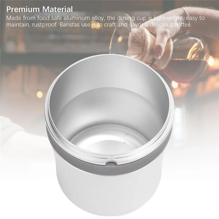 Coffee Machine Handle Dosing Cup 51mm Aluminum Coffee Powder Cup Coffee Grinder Dose Cup - 5