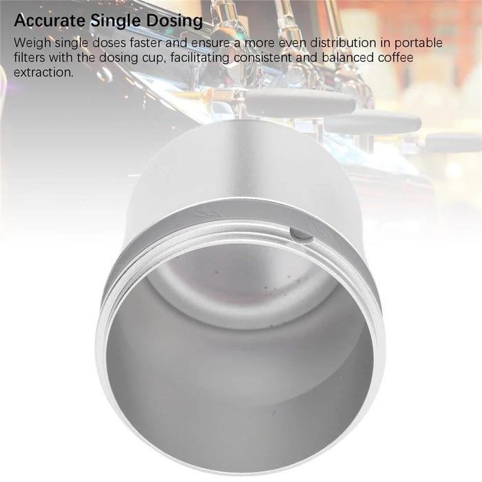 Coffee Machine Handle Dosing Cup 51mm Aluminum Coffee Powder Cup Coffee Grinder Dose Cup - 7