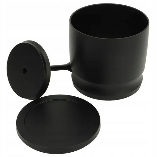 58mm Coffee Dosing Cup Anti Rust Aluminum Alloy Espresso Grounds Collector ( BPA Free, No FDA ) - Black - 1