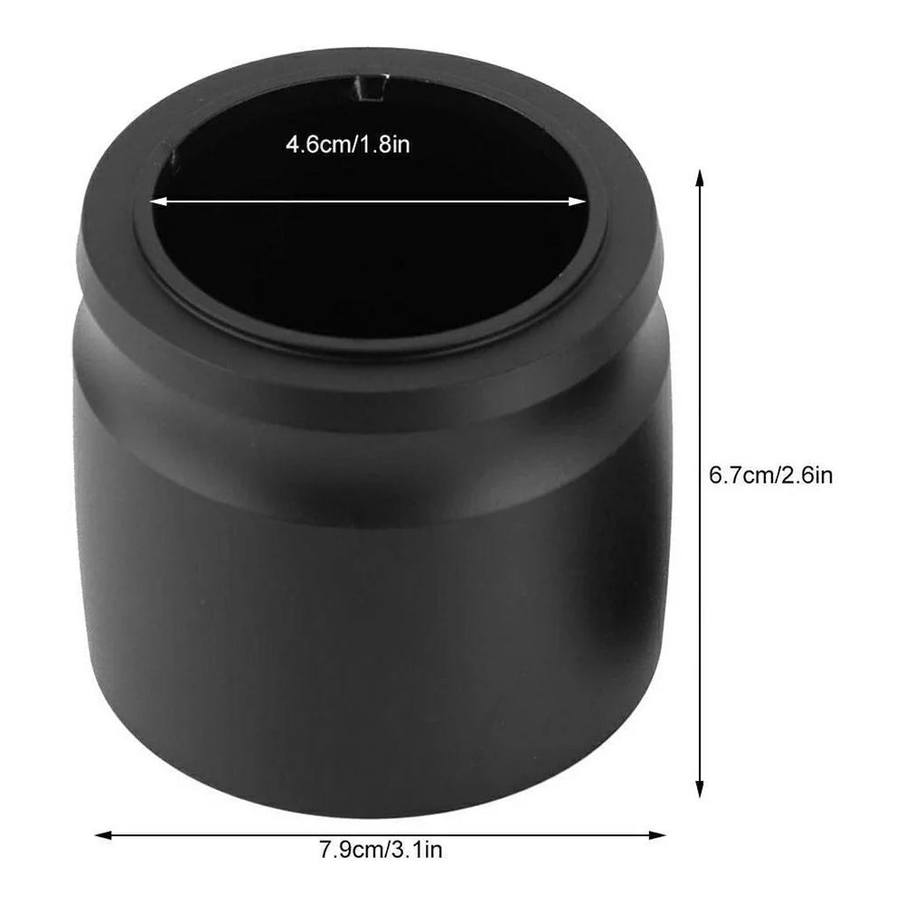 58mm Coffee Dosing Cup Anti Rust Aluminum Alloy Espresso Grounds Collector ( BPA Free, No FDA ) - Black - 7