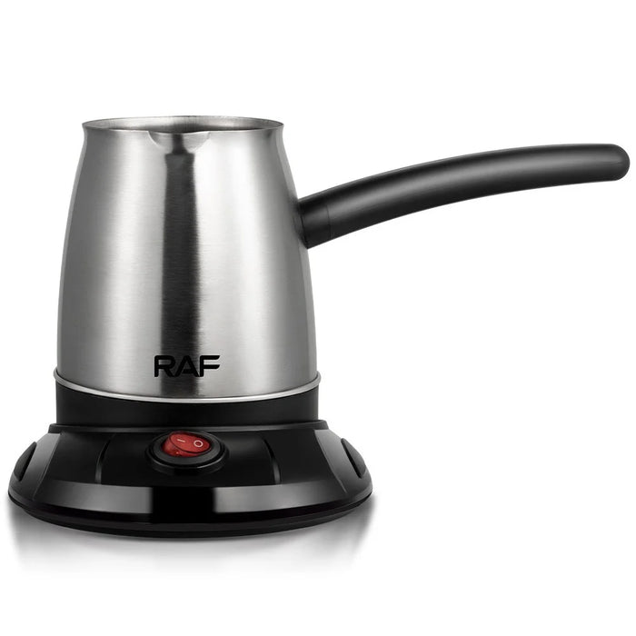 RAF R.150 Electric Coffee Pot 500ml Turkish Coffee Maker Stainless Steel, Rotational Base (No FDA Certificate) - EU Plug - 4