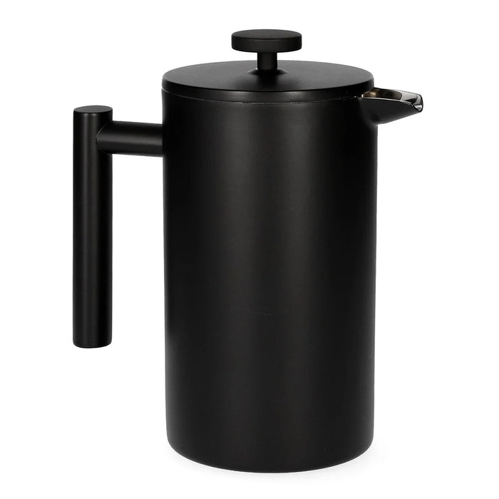 1000ml French Press Coffee Maker Stainless Steel Double Walled Insulated Coffee Pot (BPA Free, No FDA) - Black - 5