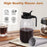 64oz Cold Brew Coffee Maker Soda-Lime Glass Wide Mouth Mason Jar with Filter (BPA Free, No FDA) - 2