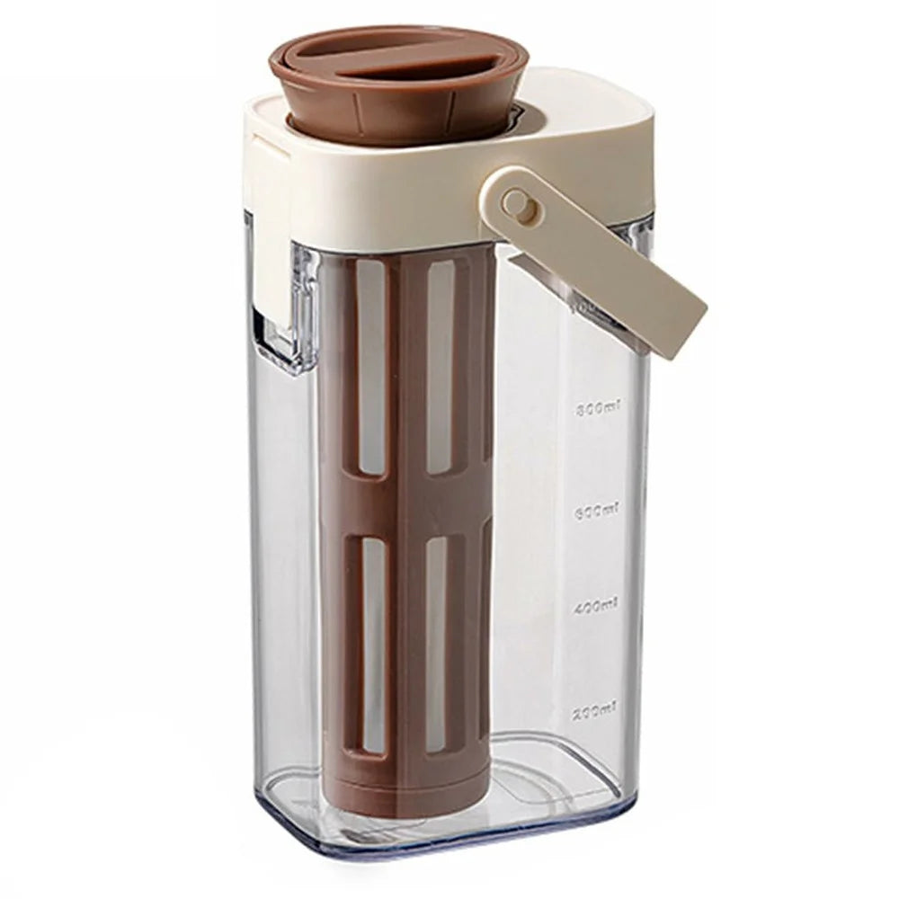1000ml Large Capacity Cold Brew Coffee Pot with Detachable Tea Infuser Plastic Cold Water Kettle (No FDA, BPA Free) - 1