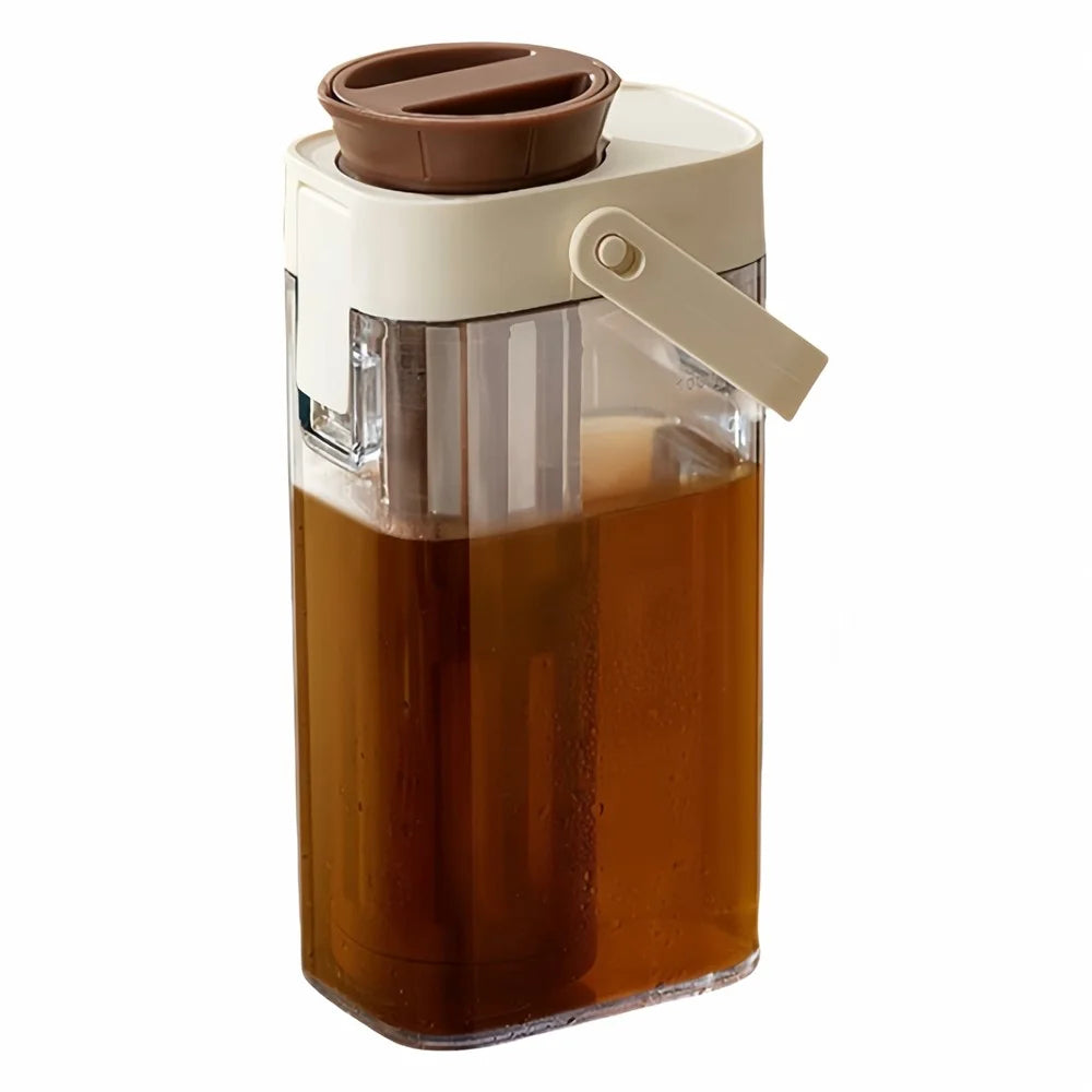 1000ml Large Capacity Cold Brew Coffee Pot with Detachable Tea Infuser Plastic Cold Water Kettle (No FDA, BPA Free) - 2