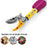 2.2m Telescopic Fruit Picker 2 Sections Extendable Aluminum Alloy Pole Pruning Shears Harvesting Tool - 3