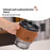 2Pcs Pour Over Coffee Set Drip Kettle and Glass Cup with Heat Resistant Sleeve for Home / Office Brewing (BPA Free, No FDA) - Brown - 6