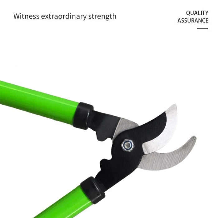 High Carbon Steel Heavy Duty Pruning Shears Thick Branches Garden Pruners Tree Trimmer Powerful Cutting Tool - Green - 5