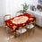 140x210cm Merry Christmas Santa Claus Bell Print Tablecloth Dinner Table Cover Decoration - Style 12 - 1