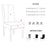 140x140cm Xmas Party Tablecloth Dining Table Cover with 4 Chair Covers Christmas Festival Decoration - Blue Santa - 3