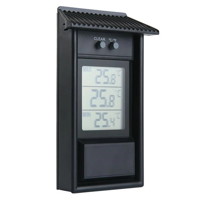 LCD Screen Outdoor Electronic Thermometer Waterproof Temperature Meter - Black - 2