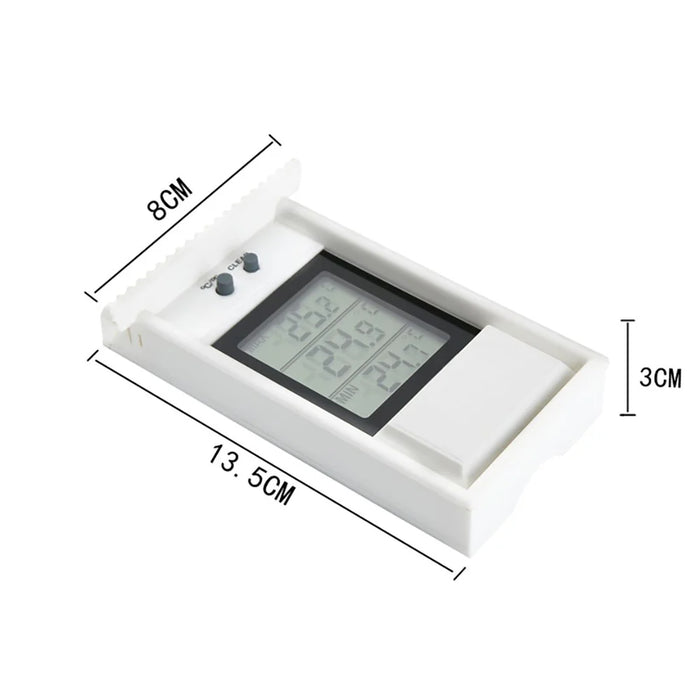 LCD Screen Outdoor Electronic Thermometer Waterproof Temperature Meter - Black - 6
