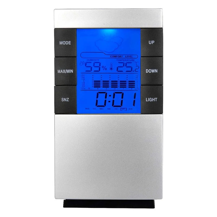 3210 Weather Forecast Creative Home Backlight Electronic Clock Thermometer Hygrometer Alarm Clock - 1