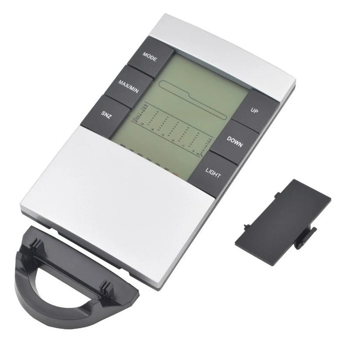 3210 Weather Forecast Creative Home Backlight Electronic Clock Thermometer Hygrometer Alarm Clock - 3
